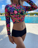 Neon Flowers Swimwear