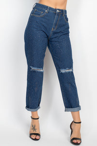 Rhinestone  Jeans