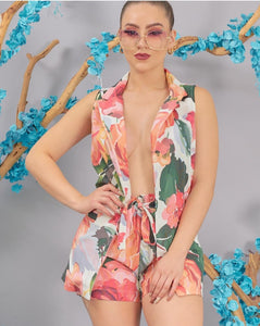 Flowers Vest Set